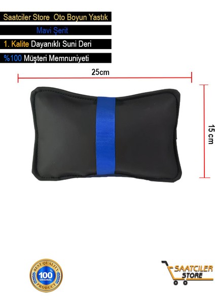 Volkswagen Cross Polo 2002-2009 Oto Koltuk Mavi Şerit Boyun Yastığı 2 Adet modelleri