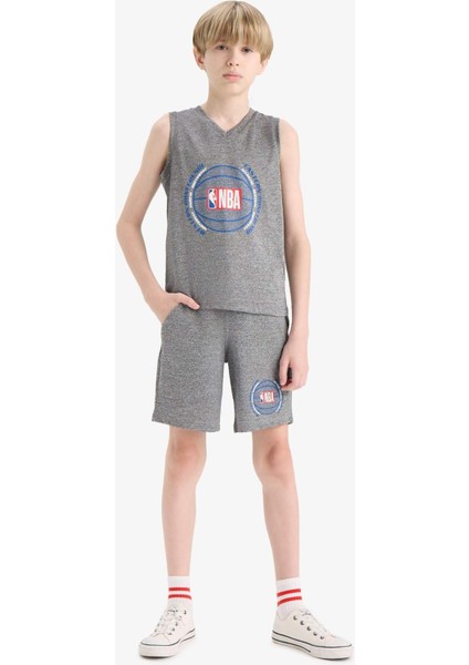 Erkek Çocuk NBA Wordmark Beli Lastikli Şort E4854A825SM