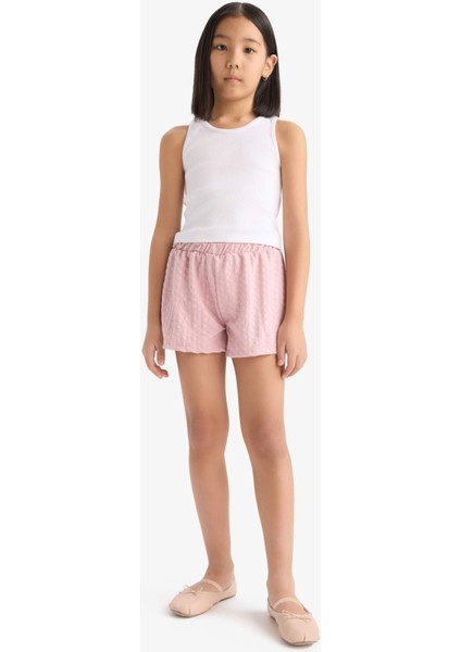 Kız Çocuk Beli Lastikli Şort E5699A825HS