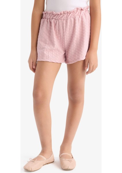 Kız Çocuk Beli Lastikli Şort E5699A825HS