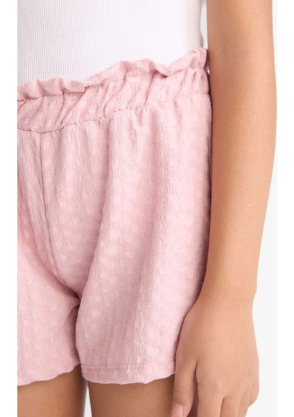 Kız Çocuk Beli Lastikli Şort E5699A825HS