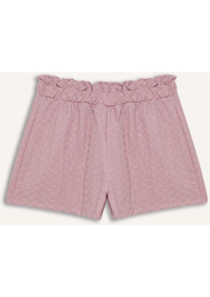 Kız Çocuk Beli Lastikli Şort E5699A825HS