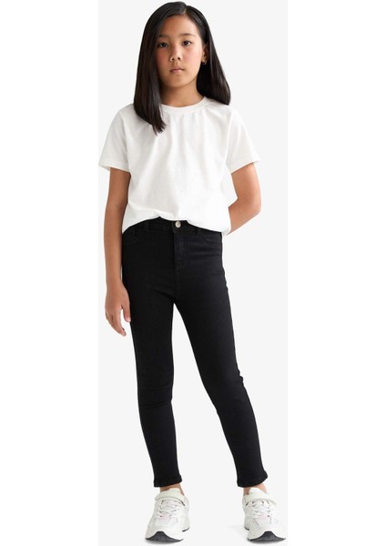 Kız Çocuk Skinny Fit Dar Paça Jean Pantolon E5875A825AU