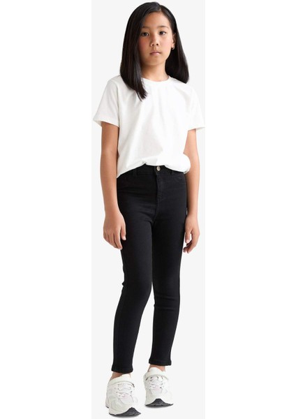 Kız Çocuk Skinny Fit Dar Paça Jean Pantolon E5875A825AU