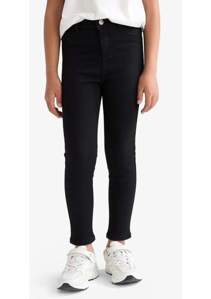 Kız Çocuk Skinny Fit Dar Paça Jean Pantolon E5875A825AU