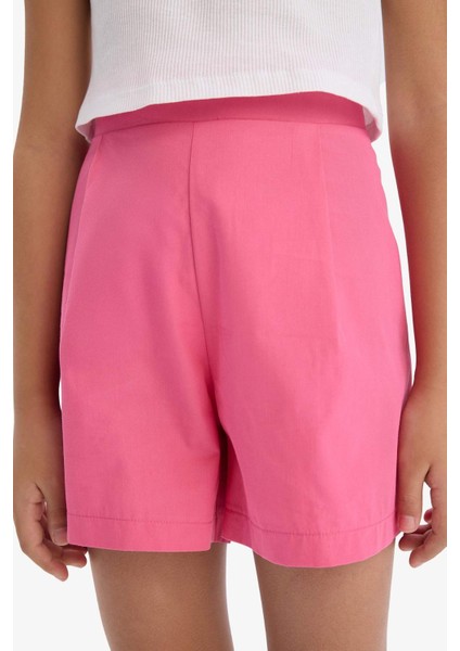 Kız Çocuk 2'li Takım Fitilli Kaşkorse Atlet Şort E5695A825HS