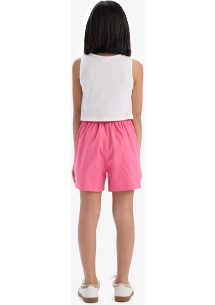 Kız Çocuk 2'li Takım Fitilli Kaşkorse Atlet Şort E5695A825HS