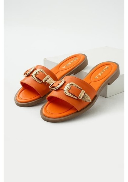 Sene Turuncu Cilt Terlik - Lisinya modelleri