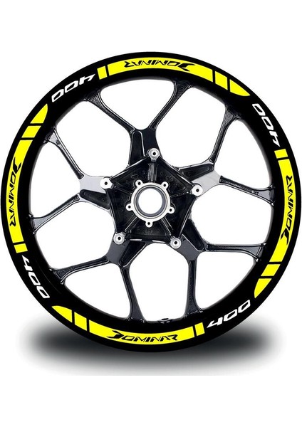 Bajaj Dominar 400 Dış Jant Şeridi Motosiklet Sticker Etiket Modeli