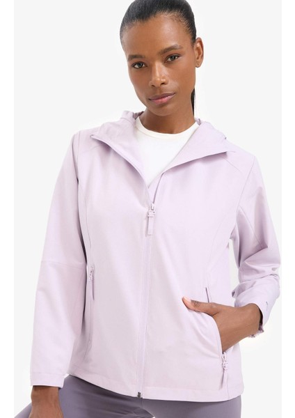 Fit Su İtici Regular Fit Kapüşonlu Fermuarlı Mevsimlik Baharlık Yağmurluk C4952AX25AU