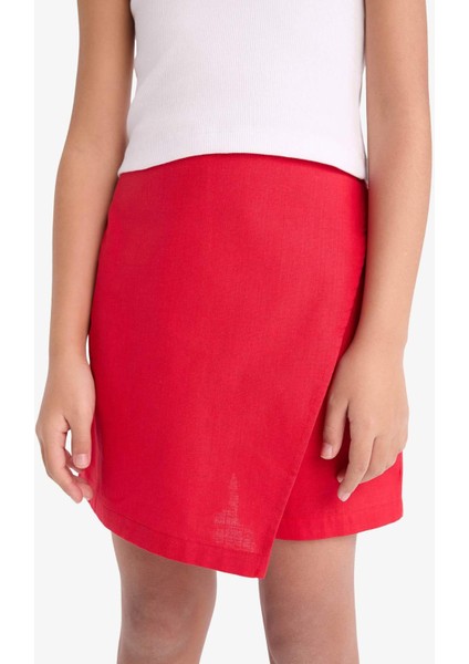 Kız Çocuk Pamuklu Şort Etek E6498A825HS