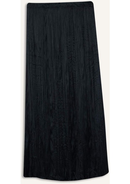 A Kesim Saten Maxi Etek D2139AX25SP