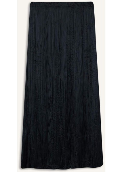 A Kesim Saten Maxi Etek D2139AX25SP