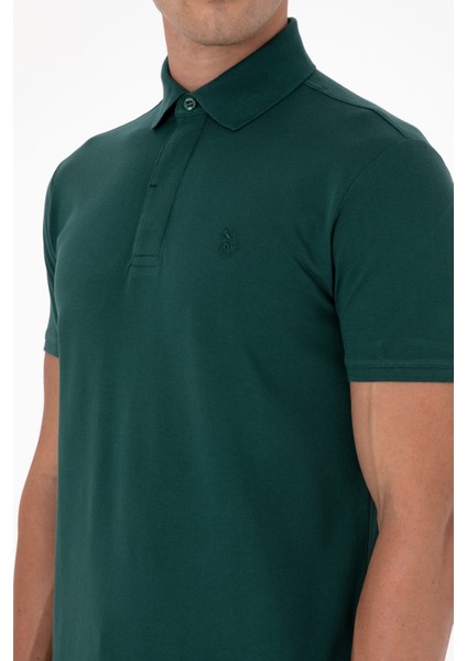 Erkek Koyu Yeşil Tişört Basic 50306015-VR079