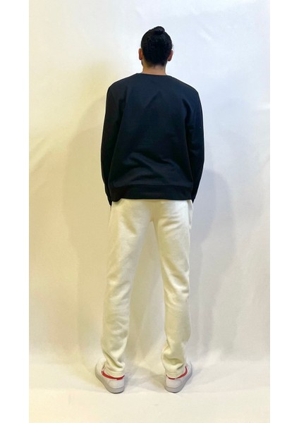 Erkek Bisiklet Yaka Rahat Kalıp 3 Iplik Kalın Sweatshirt SPR24SW-36 modelleri