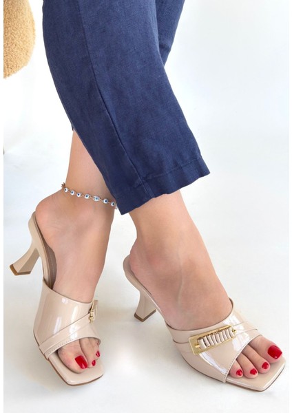 Sief Bej Rugan Topuklu Terlik - Lisinya