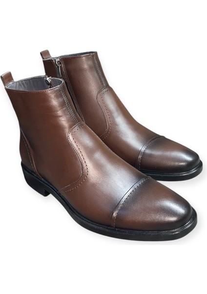 Hakik Deri Özel Üretim El Işçiliği 36,37,38,39,40,41,42,43,44,45,46,47,48,49 Numara Erkek Bot indirimleri