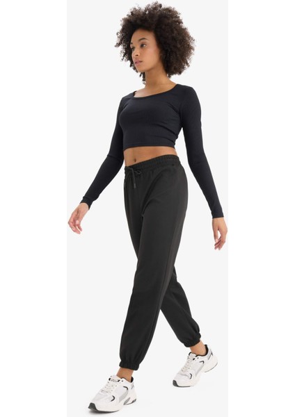 Fit Standart Fit Çift Cepli Paçası Lastikli Standart Boy Sporcu İnce Eşofman Altı A4557AX25SP