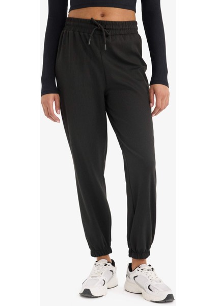 Fit Standart Fit Çift Cepli Paçası Lastikli Standart Boy Sporcu İnce Eşofman Altı A4557AX25SP