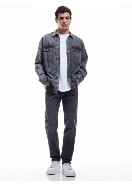 Erkek Jean Pantolon 6WAM40095ND Antrasit