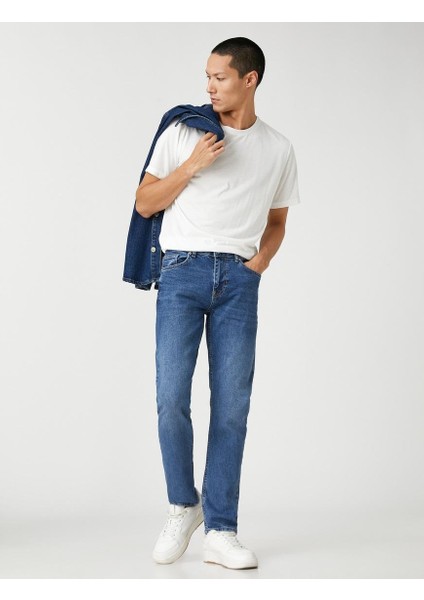 Erkek Jean Pantolon 6WAM40067ND Orta Indigo indirimleri