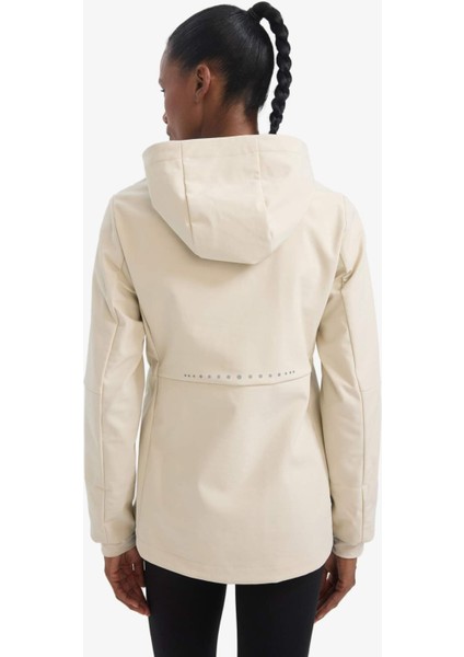 Fit Su İtici Softshell Slim Fit Dar Kesim Kapüşonlu Fermuarlı Cepli Mevsimlik Yağmurluk C4951AX25AU