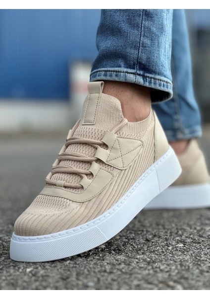 Triko Premium Günlük Ultra Rahat Erkek Ayakkabı Bej
