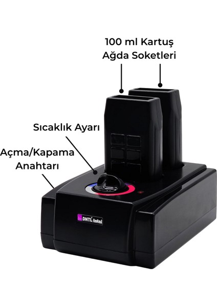 Dntltotal Trio Serisi 2'li Kartuş Ağda Makinesi fiyatları