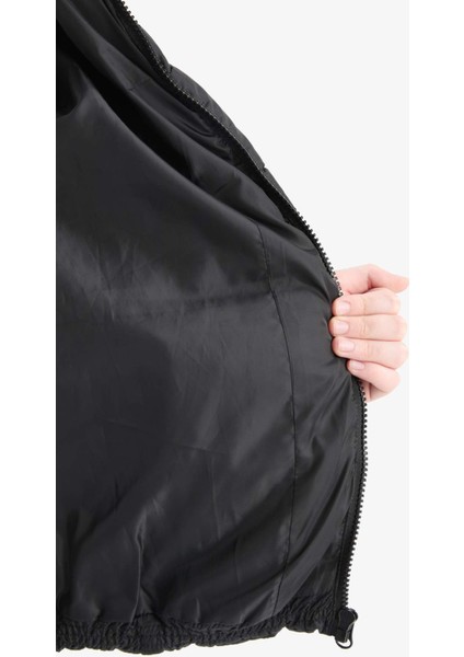 Erkek Çocuk Su Geçirmez Kapüşonlu Fermuarlı Şişme Mont A1875A825AU