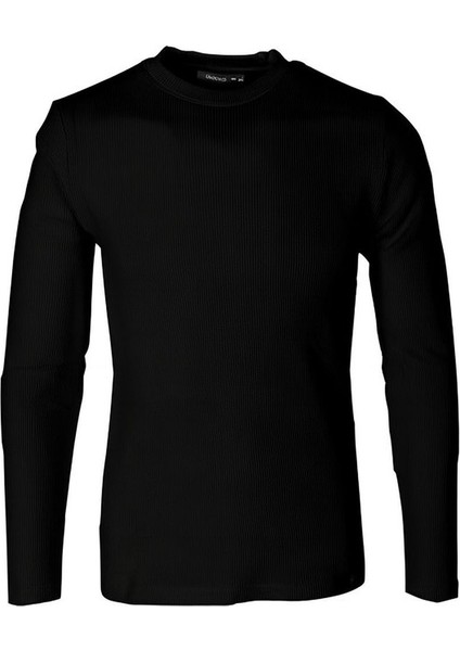 Suprem Parçalı Waffle Erkek Sweat 5073-1 Siyah-Ekru indirimleri