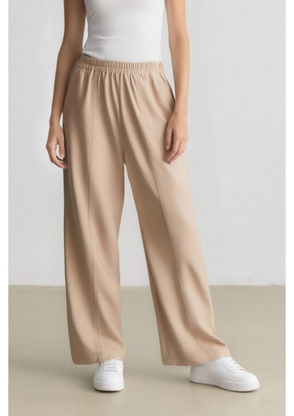 Esnek Belli Basic Düz Harem Pantolon E4359AX25SP