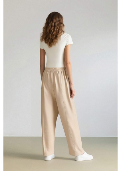 Esnek Belli Basic Düz Harem Pantolon E4359AX25SP