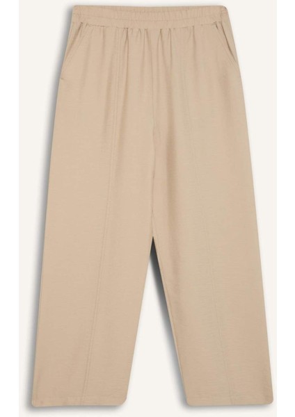 Esnek Belli Basic Düz Harem Pantolon E4359AX25SP