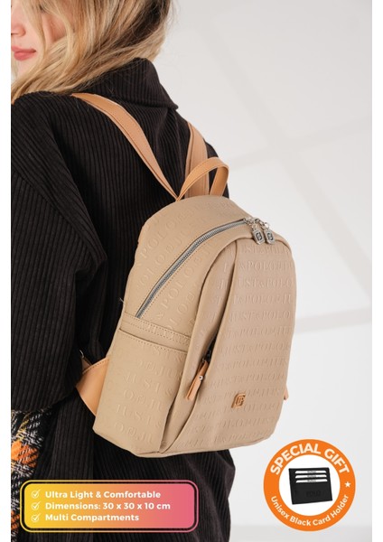 Orijinal Just Polo Collection Lüks Konfor Modeli Ayarlanabilir Askılı Çok Gözlü Şık Sırt Çantası