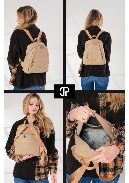 Orijinal Just Polo Collection Lüks Konfor Modeli Ayarlanabilir Askılı Çok Gözlü Şık Sırt Çantası fiyatları