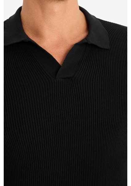 Standart Fit Polo Yaka Triko Kazak E6752AX24WN