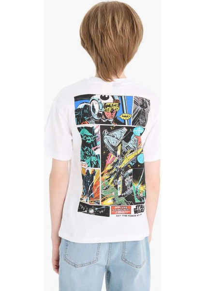 Erkek Çocuk Star Wars Bisiklet Yaka Kısa Kollu Tişört E4825A825SM