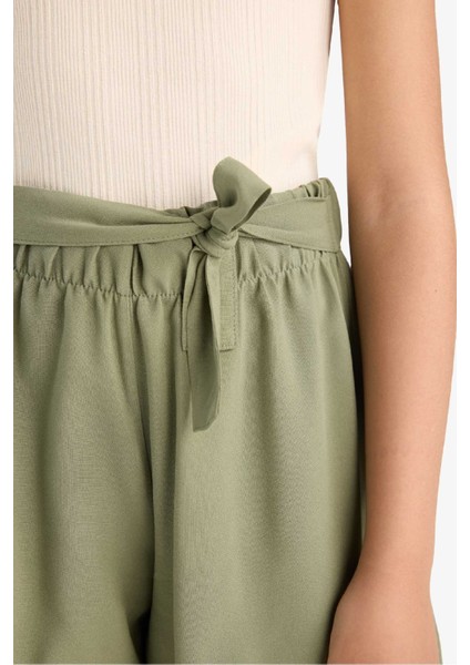 Kız Çocuk Beli Lastikli Şort E6691A825HS