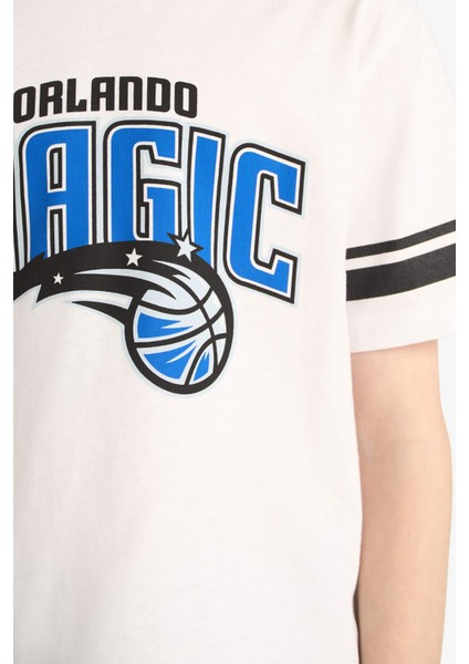 Erkek Çocuk NBA Orlando Magic Bisiklet Yaka Kısa Kollu Tişört E4840A825SM