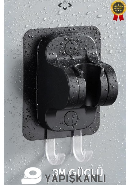 Güçlü Yapışkanlı Çift Askı, Duş ve Banyoda Pratik Kullanım Sağlar.