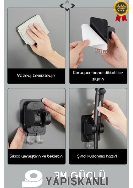 Güçlü Yapışkanlı Çift Askı, Duş ve Banyoda Pratik Kullanım Sağlar. modelleri