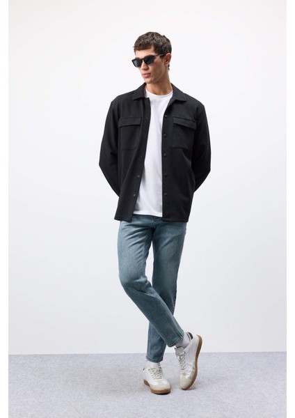 Slim Tapered Fit Dar Kalıp Normal Bel Daralan Paça Jean Pantolon E7108AX25SP