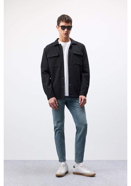 Slim Tapered Fit Dar Kalıp Normal Bel Daralan Paça Jean Pantolon E7108AX25SP