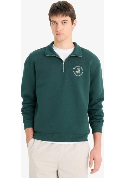Erkek Sweat E9416AX/GN536 D.green