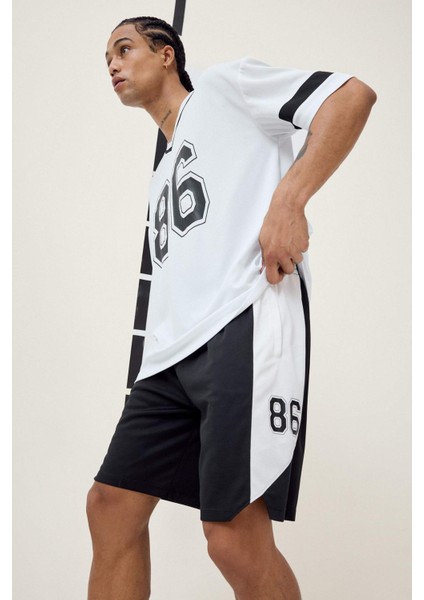 Fit Hızlı Kuruyan Standart Fit Sporcu Kısa Paça Şort E4127AX25SM