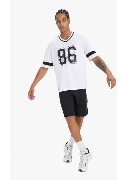 Fit Hızlı Kuruyan Standart Fit Sporcu Kısa Paça Şort E4127AX25SM