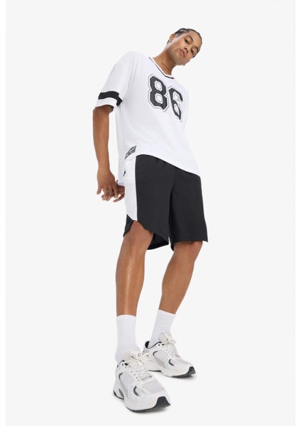 Fit Hızlı Kuruyan Standart Fit Sporcu Kısa Paça Şort E4127AX25SM