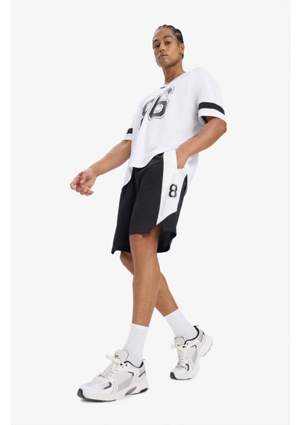 fit Standart Fit Sporcu Kısa Paça ŞORT E4127AX25SM