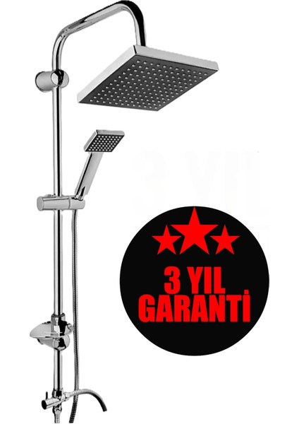 Gri Renkli Yeni Nesil Otomatik Yağmurlama Tepe Duş Başlığı Seti