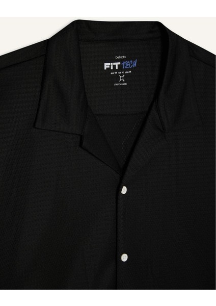 Hızlı Kuruyan Oversize Geniş Kalıp Bisiklet Yaka Sırt Baskılı Sporcu Kısa Kollu Tişört E4126AX25SM